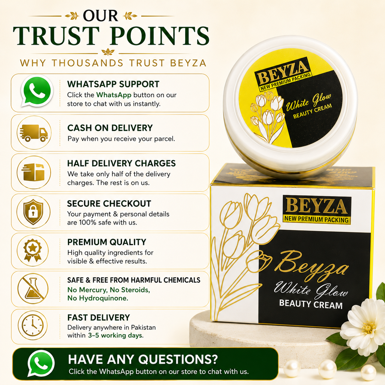 Beyza white glow  cream